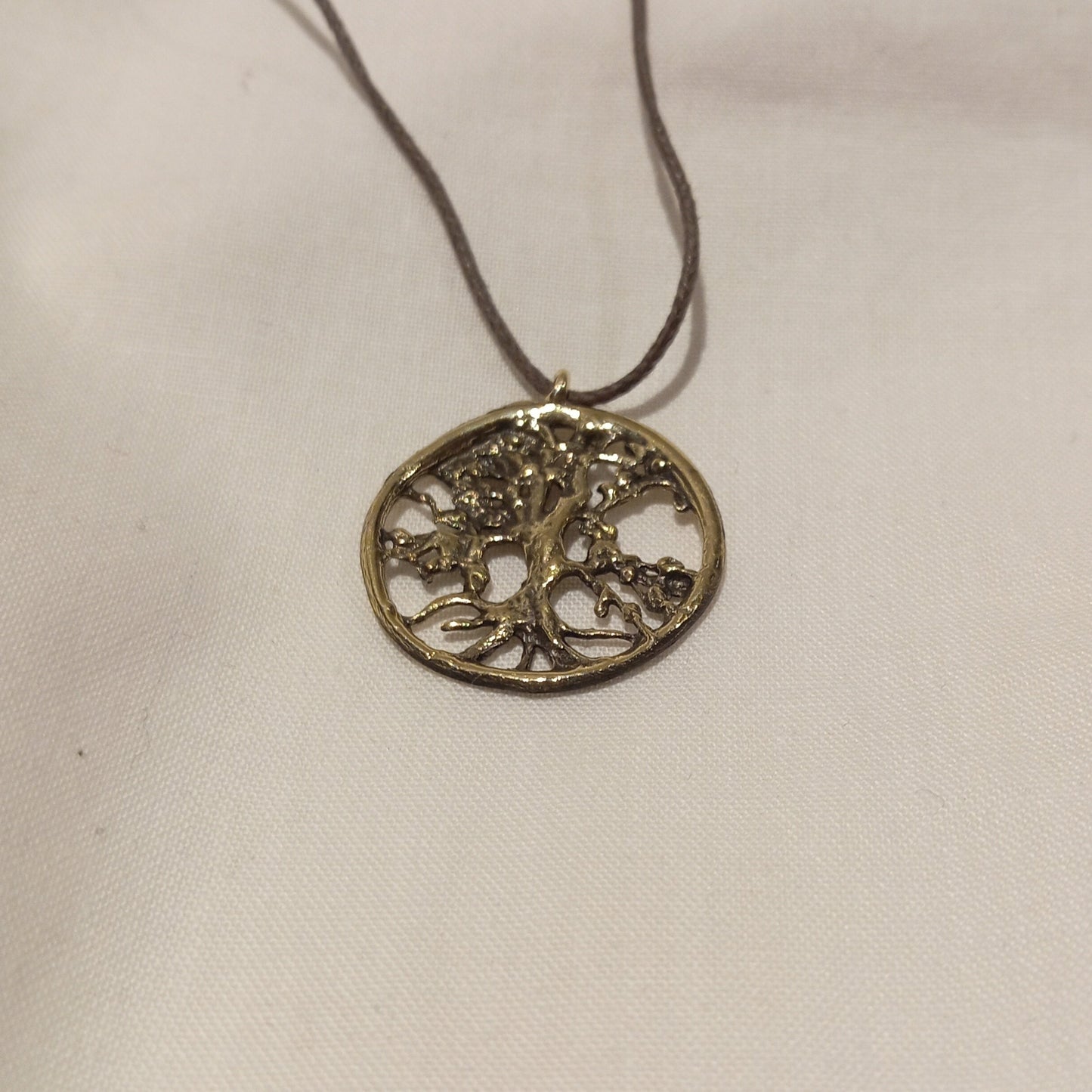 Colgante de árbol de la vida en bronce