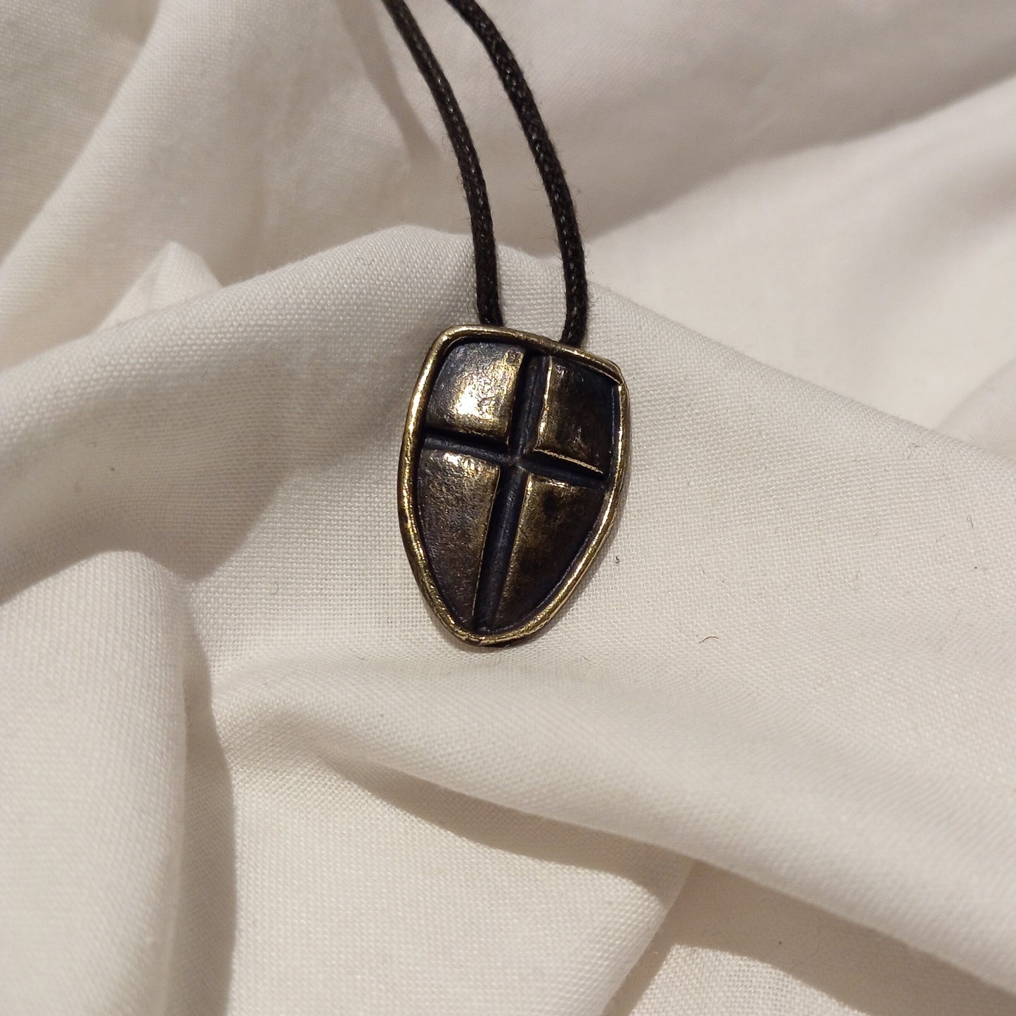 Colgante de escudo Sant Jordi en bronce