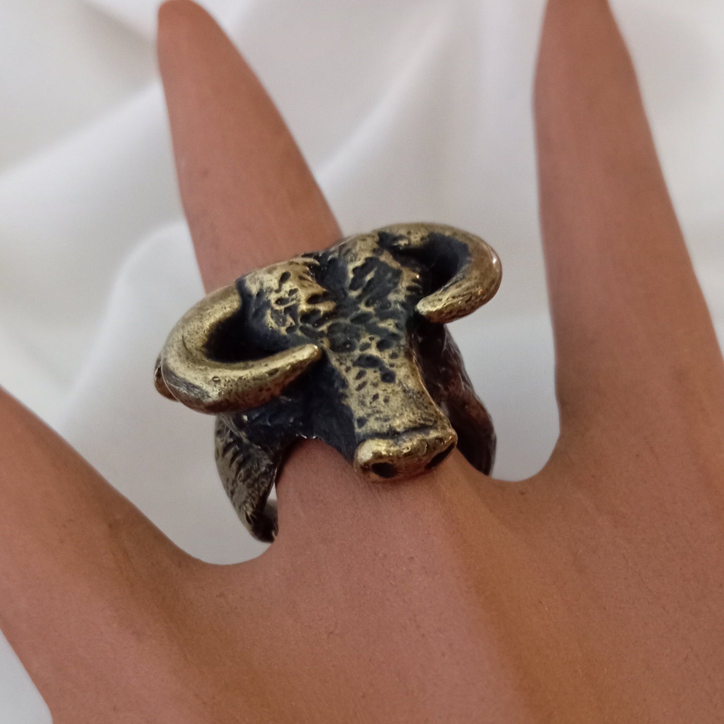 Anillo de toro en bronce