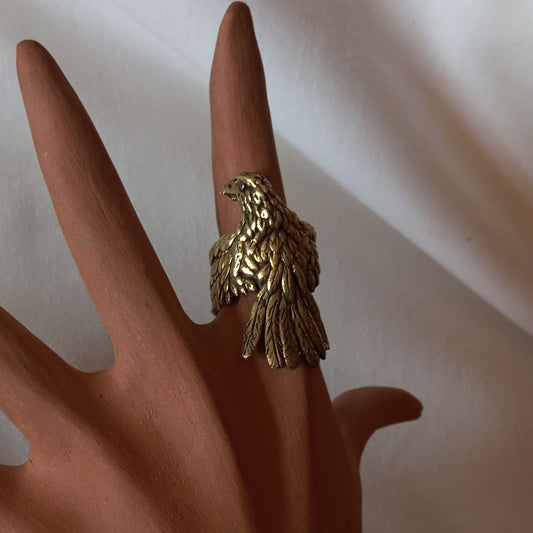 Anillo de águila grande en bronce