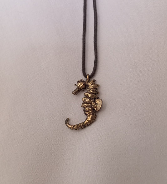 Colgante caballito de mar bronce