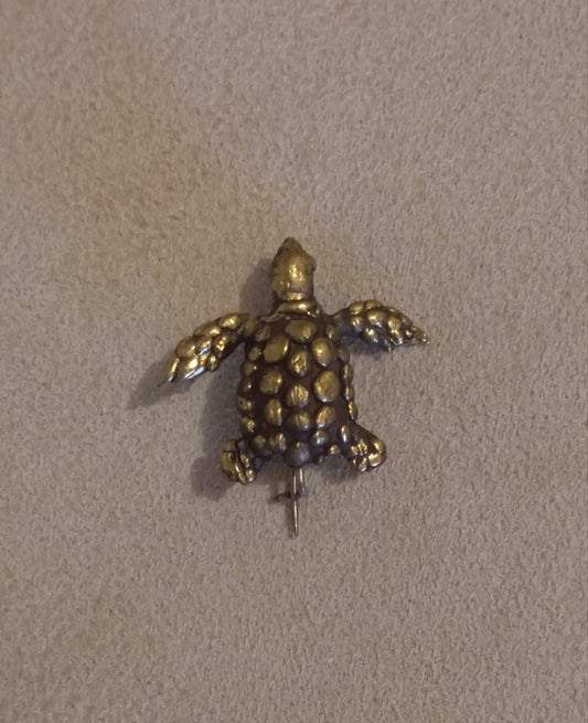 Broche tortuga en bronce