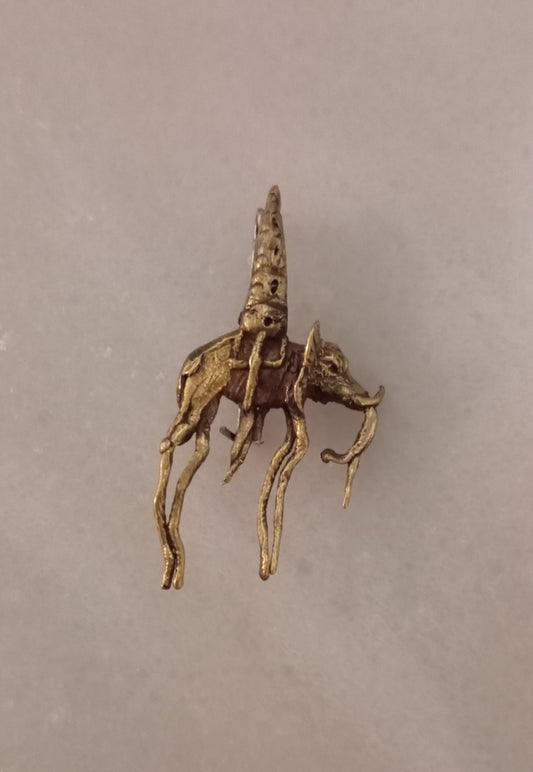 Broche elefante en bronce